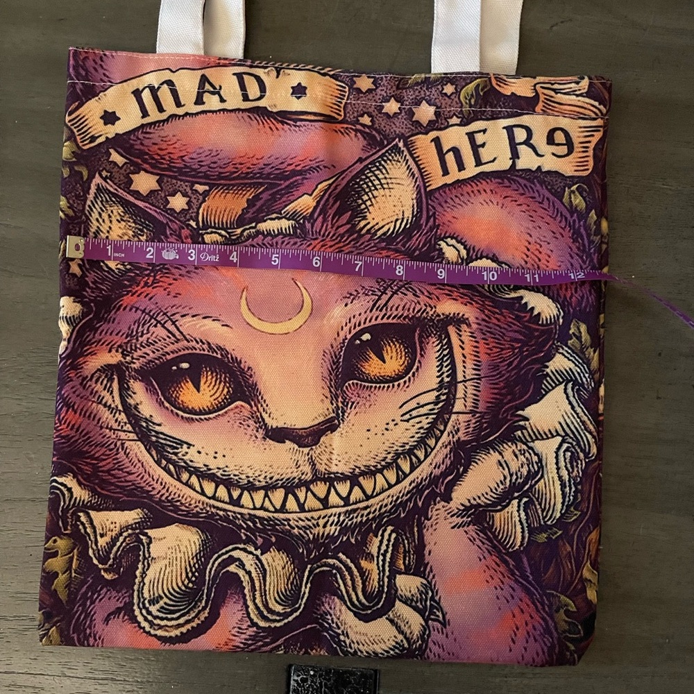 Colorful Cheshire Cat Tote Bag